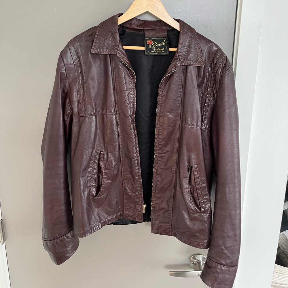 Vintage REED Brown Leather Jacket
